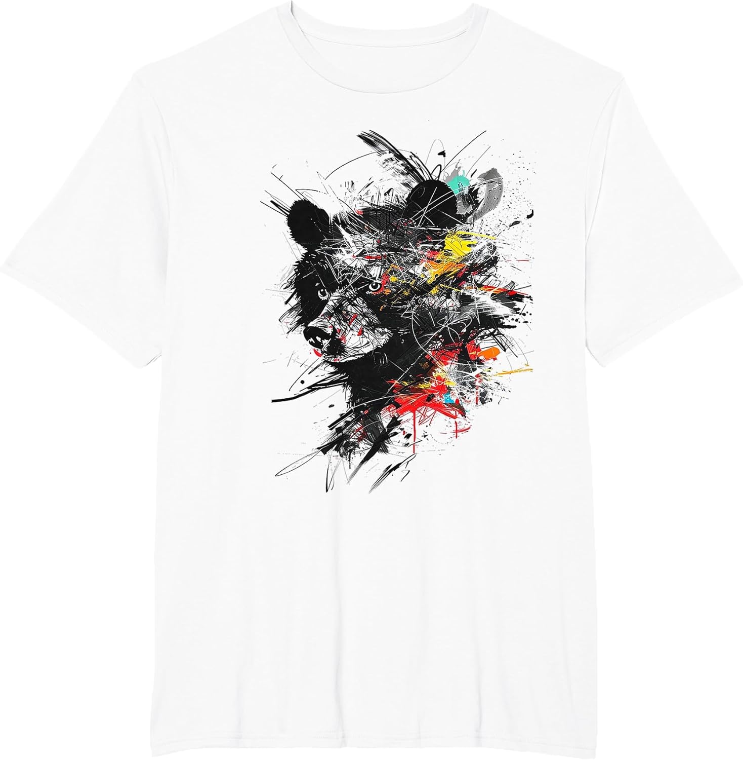 Bear Animal Colorful Zoo Abstract Art Drawing Bear