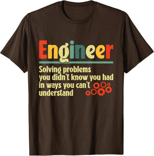 Funny Engineer Design Men Women Engineer Solving Problems