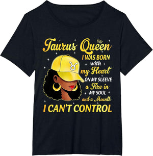 Taurus Queen Black Woman with Cap Hat Afro Girl Zodiac