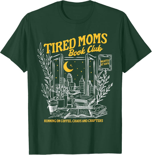 Retro Tired Moms Book Club Bookish Booktrovert Mother's Day
