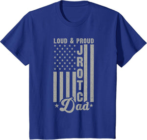 Loud and Proud JROTC Dad Junior ROTC Vintage American Flag