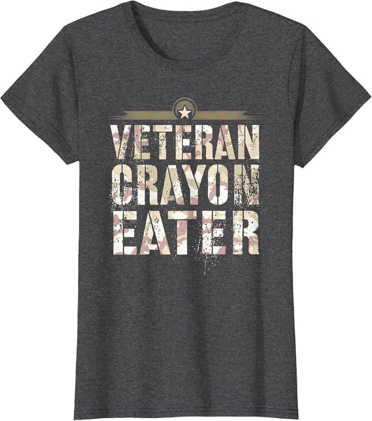 Funny Veteran Crayon Eater Grunt Brother Military Soldier