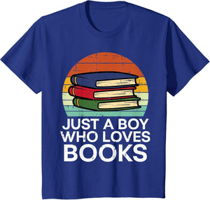 Kids Just A Boy Who Loves Books Read Reading Librarian Kids