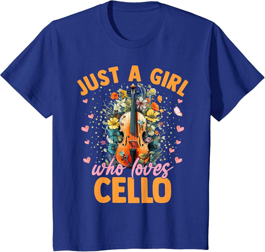Cello Musical Girls Women Just A Girl Who Loves Cello