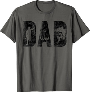 Fishing Dad Birthday Classic Bold Font Fish Daddy