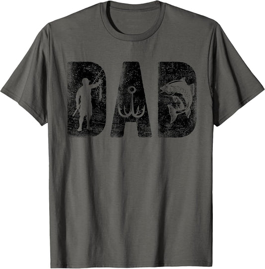 Fishing Dad Birthday Classic Bold Font Fish Daddy