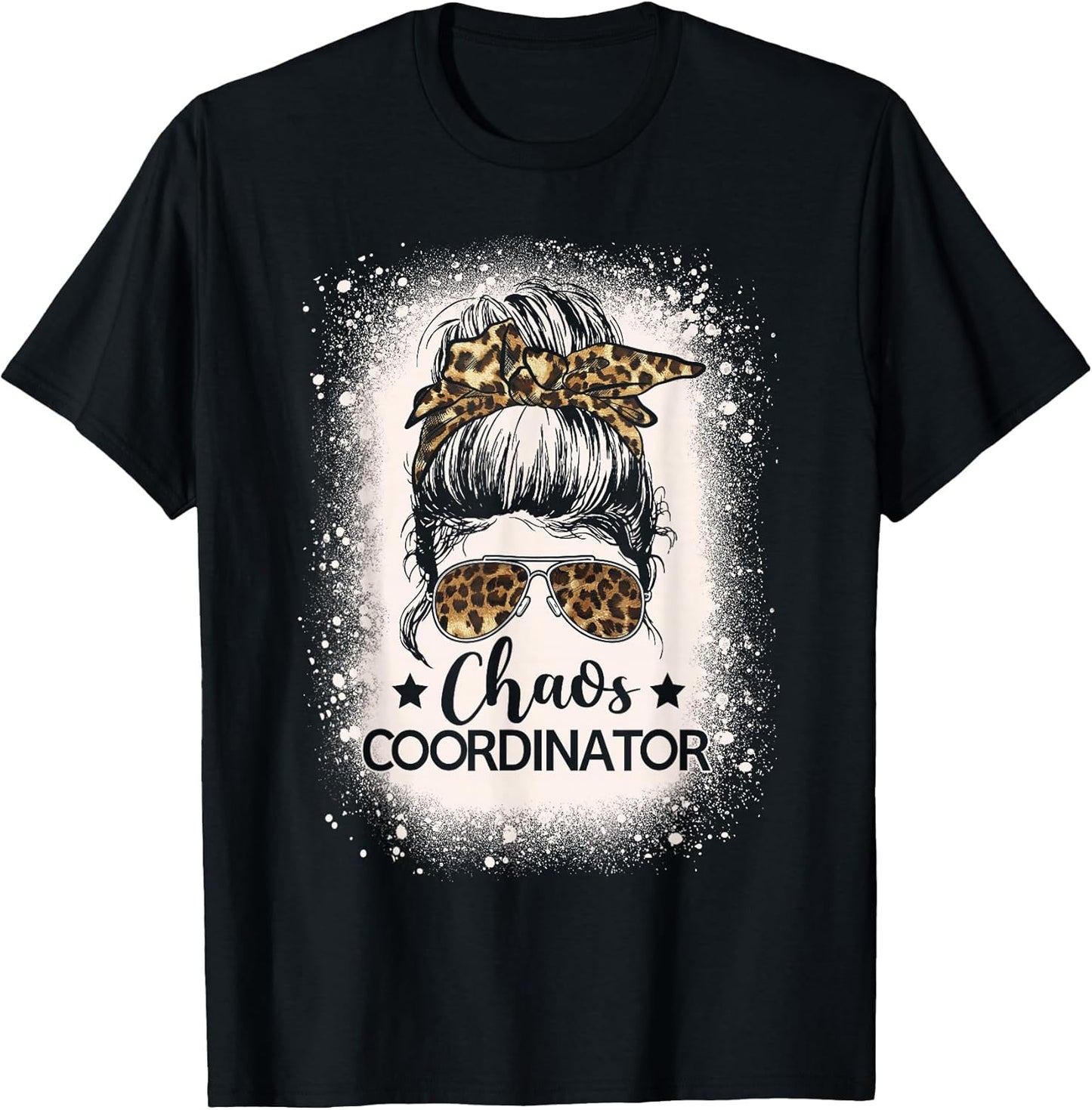 Chaos Coordinator Leopard Messy Bun Bleached Girls Women