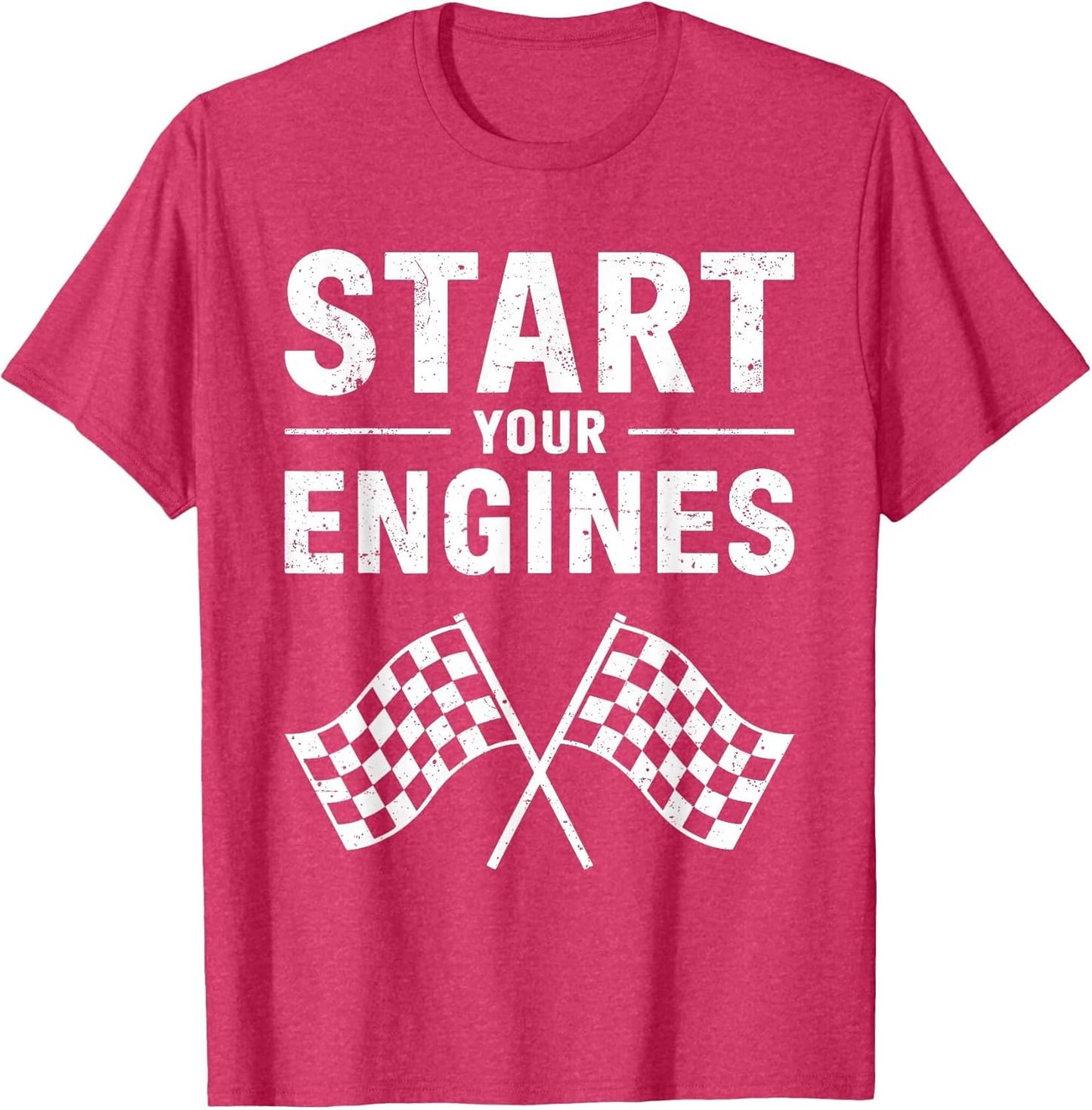 Start Your Engines Shirt Checkered Flag Men Women Racing Day
