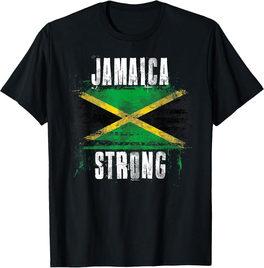 Jamaica Strong Distressed Flag - Jamaican Pride