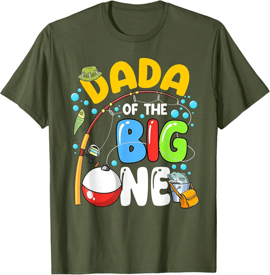 Dada of The Big One Fishing Birthday Boy Family Party