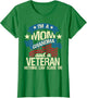 I'm A Mom Grandma and A Veteran - Patriotic American Flag