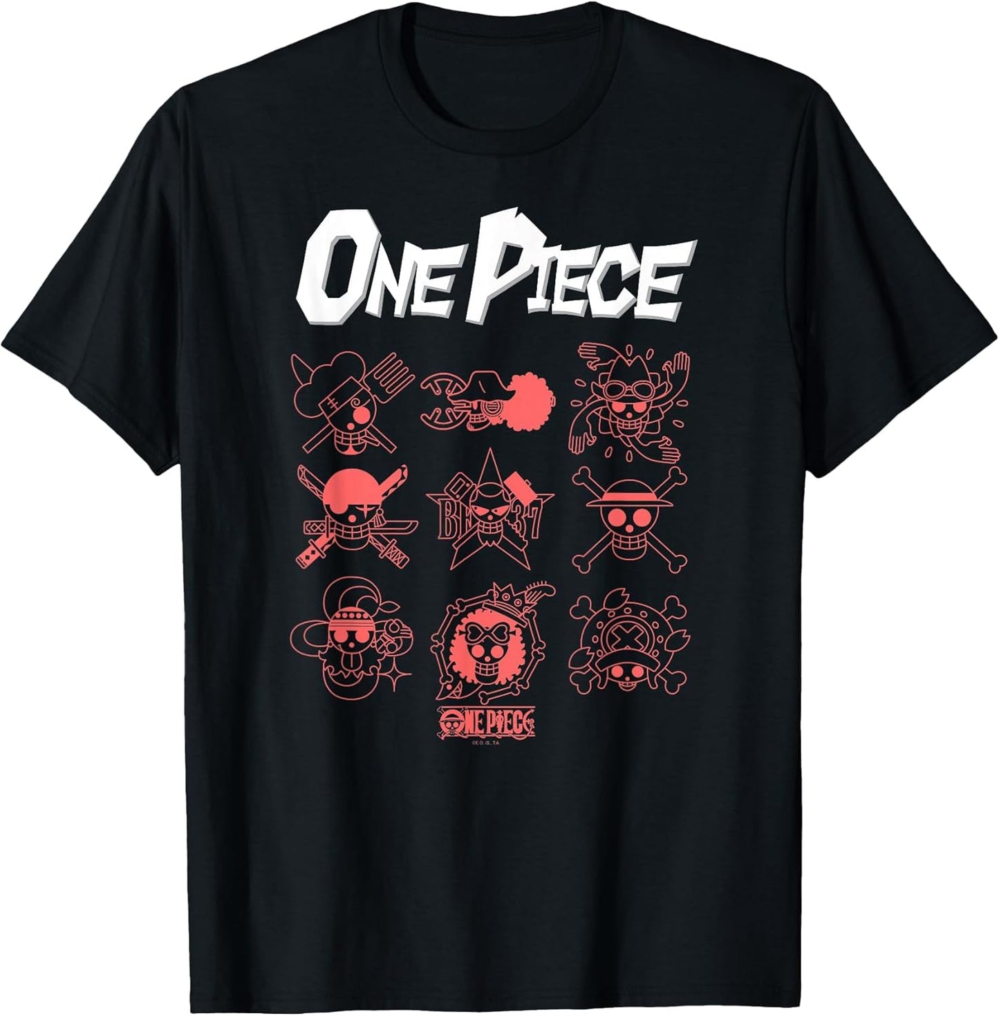 One Piece Anime Jolly Rogers Icons Outlines for Crew