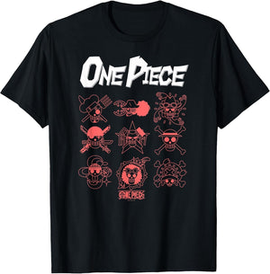 One Piece Anime Jolly Rogers Icons Outlines for Crew