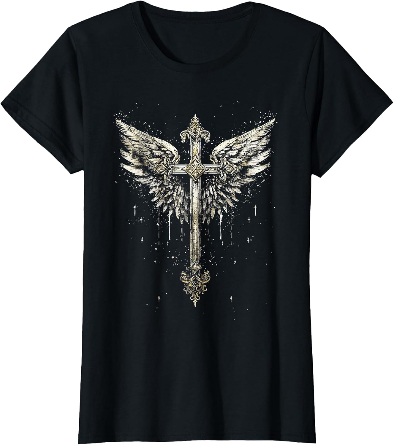 Jesus Cross Christian Angelic Wings Angel Wings