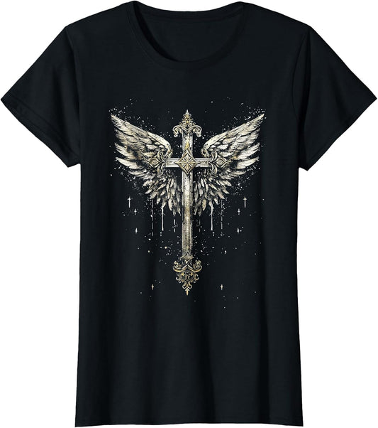 Jesus Cross Christian Angelic Wings Angel Wings