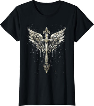 Jesus Cross Christian Angelic Wings Angel Wings