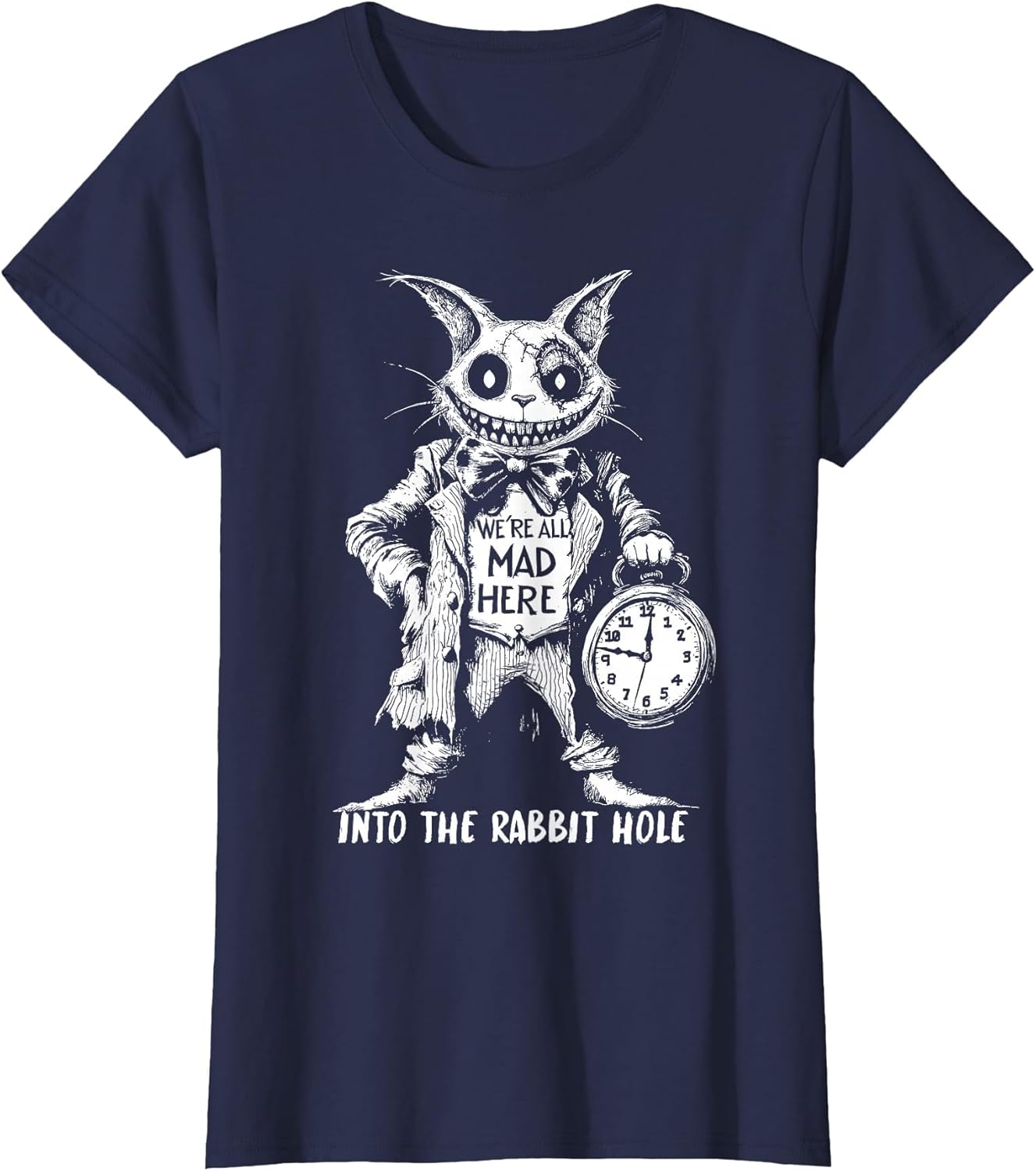 Creepy Cheshire Cat in Wonderland Gothic Fantasy Art Horror