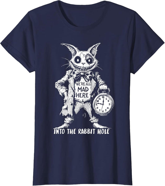 Creepy Cheshire Cat in Wonderland Gothic Fantasy Art Horror
