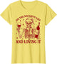 Retro On The Naughty List and Loving It Skeleton Funny Xmas