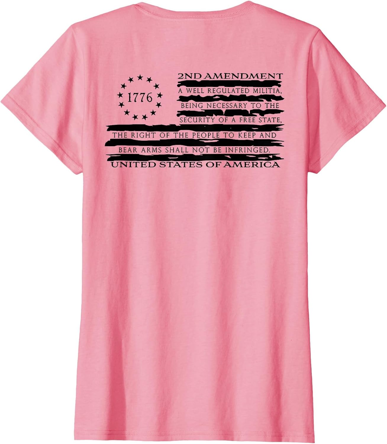 1776 2nd Amendment A Well Regulated Militia (on Back)