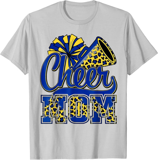 Cheer Mom Blue Gold Cheerleader Game Day Mama Football