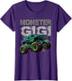 Monster Truck Gigi Family Matching Monster Truck Lovers