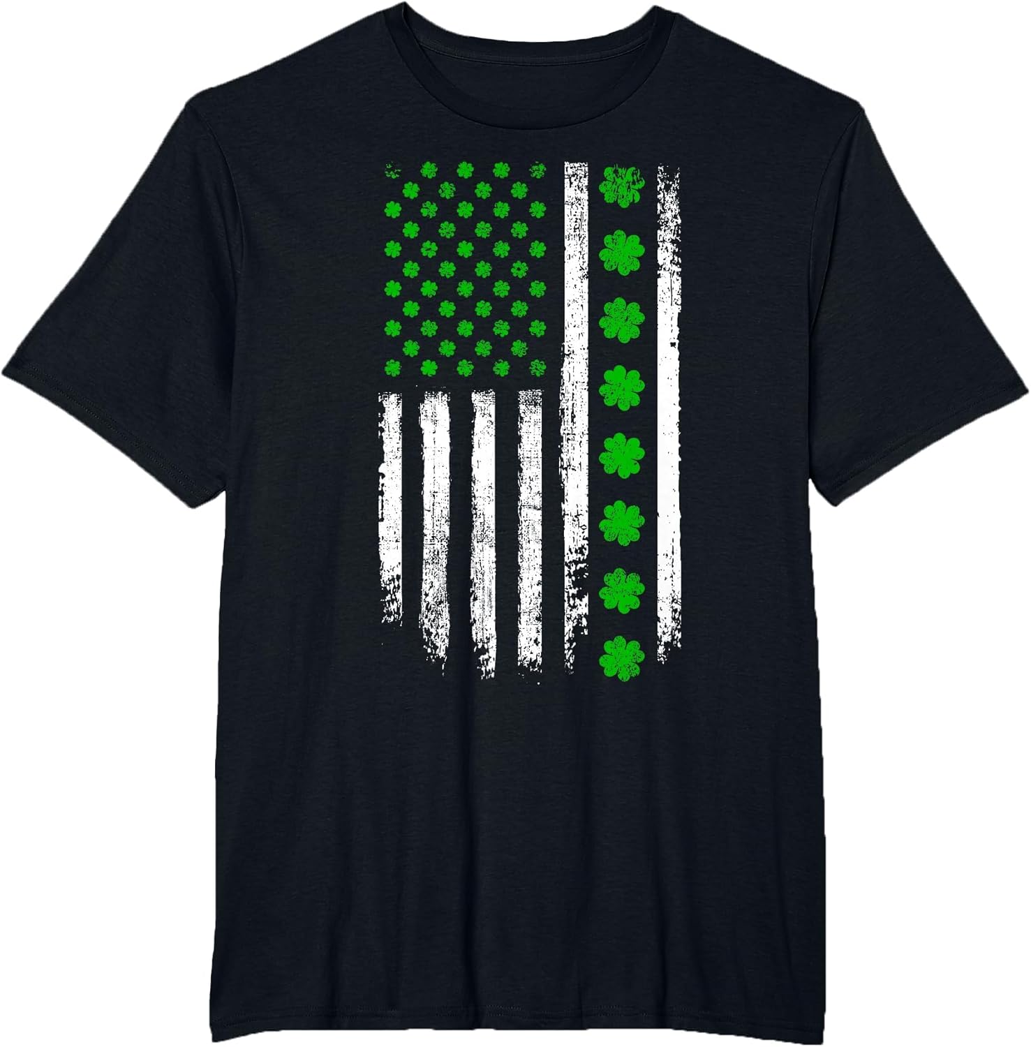 US American Shamrock Flag for St Patricks Day
