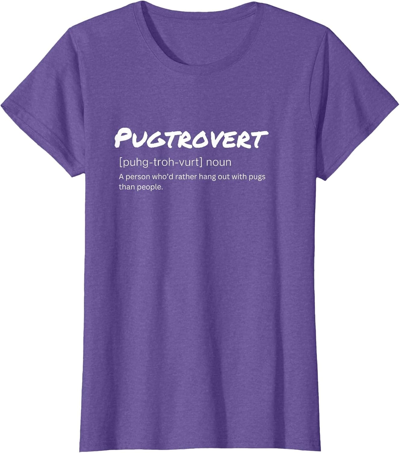Pugtrovert Definition Outgoing Pug Humor for Dog Dads