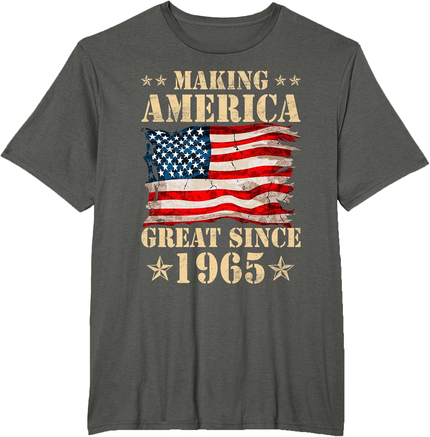 Vintage Making America Flag Great Since 1965 Birthday Party