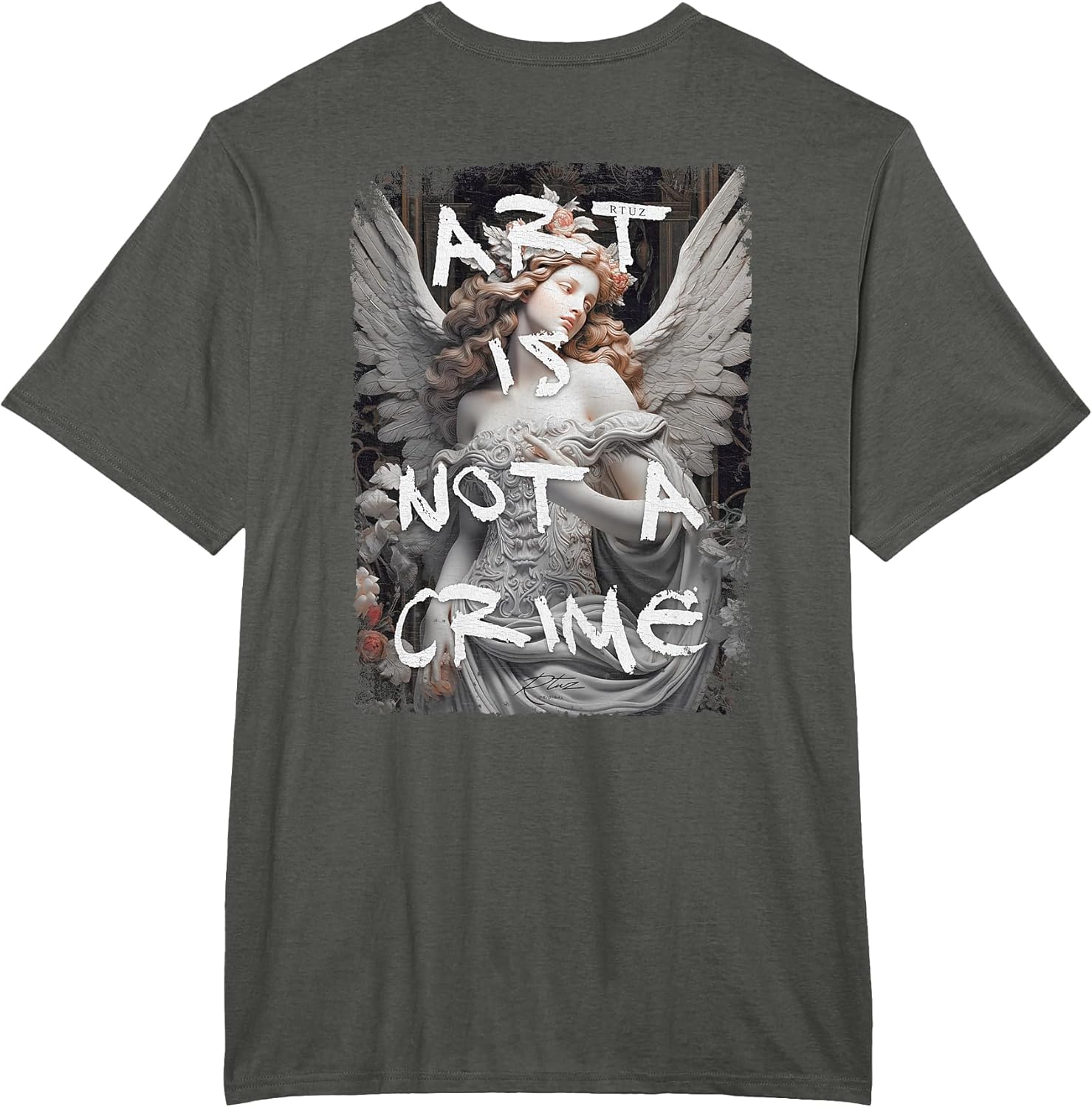 Hip Hop Vintage Edgy Urban Y2K Back Print Streetwear Angel