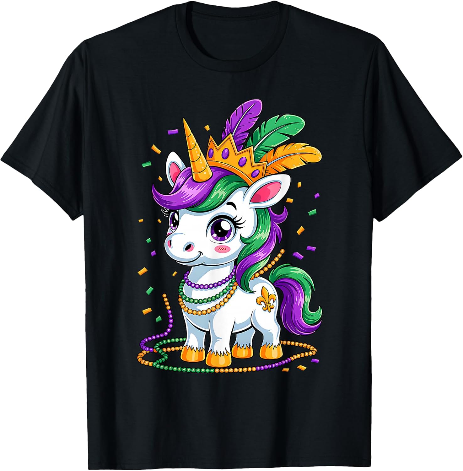 Cute Unicorn Mardi Gras Fat Tuesday Girls Kids Women Unicorn