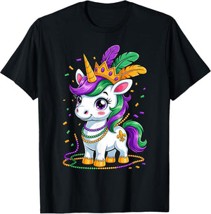 Cute Unicorn Mardi Gras Fat Tuesday Girls Kids Women Unicorn