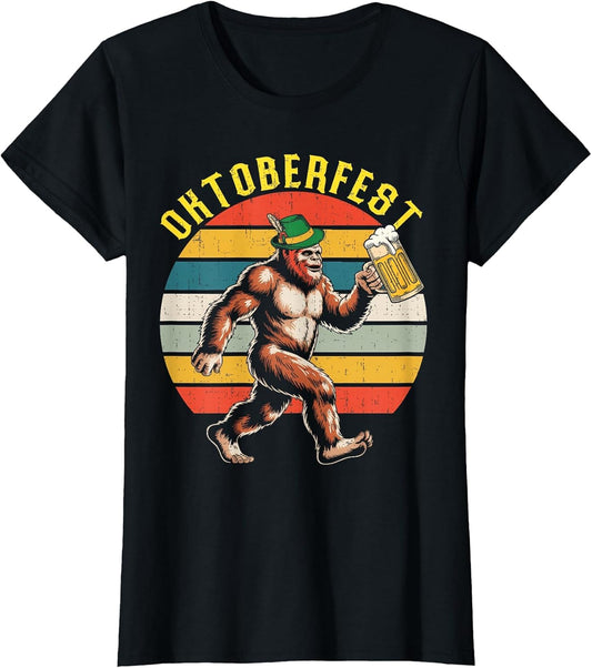 Sasquatch Oktoberfest Funny Beer Mug Bavarian Hat Men Women