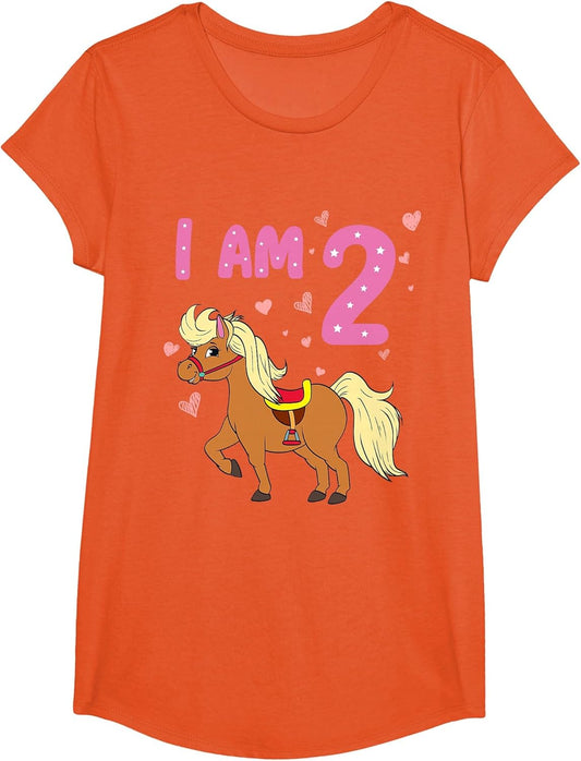 Pony Girl 2nd Birthday Horse 2 Years Old Girls Pony Birthday