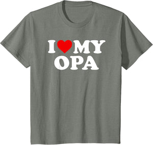 I Love My Opa Design: Toddler, Boy, Girl, Youth, Baby