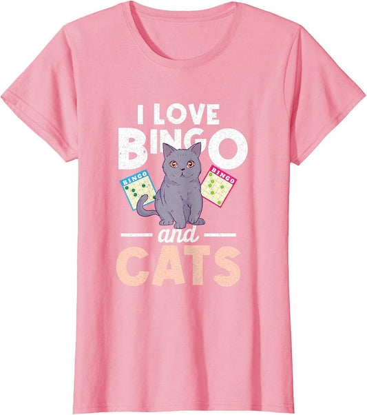 I Love Bingo and Cats Bingo Player Cat Lover