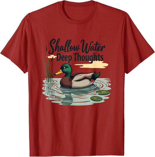 Shallow Water Deep Thoughts Duck Philosophy Design