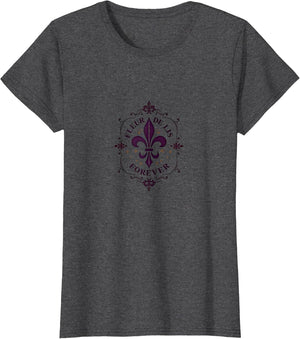 Fleur de lis Forever Mardi Gras Design