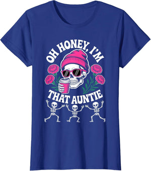 Spooky Auntie Halloween Funny Skeleton That Aunt Coffee Vibe
