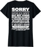 Funny Sorry I'm A Spoiled Wife of Grumpy Old Husband On Back