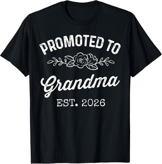 Promoted to Grandma Est 2026 Vintage First Time Nana to Be