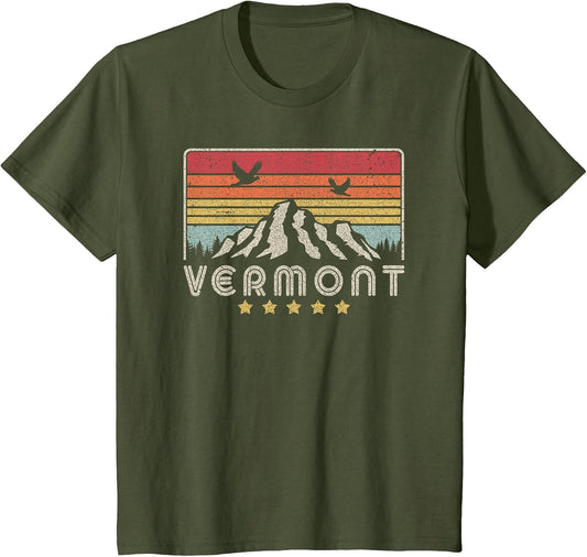 Vermont Shirt. Retro Style VT, USA