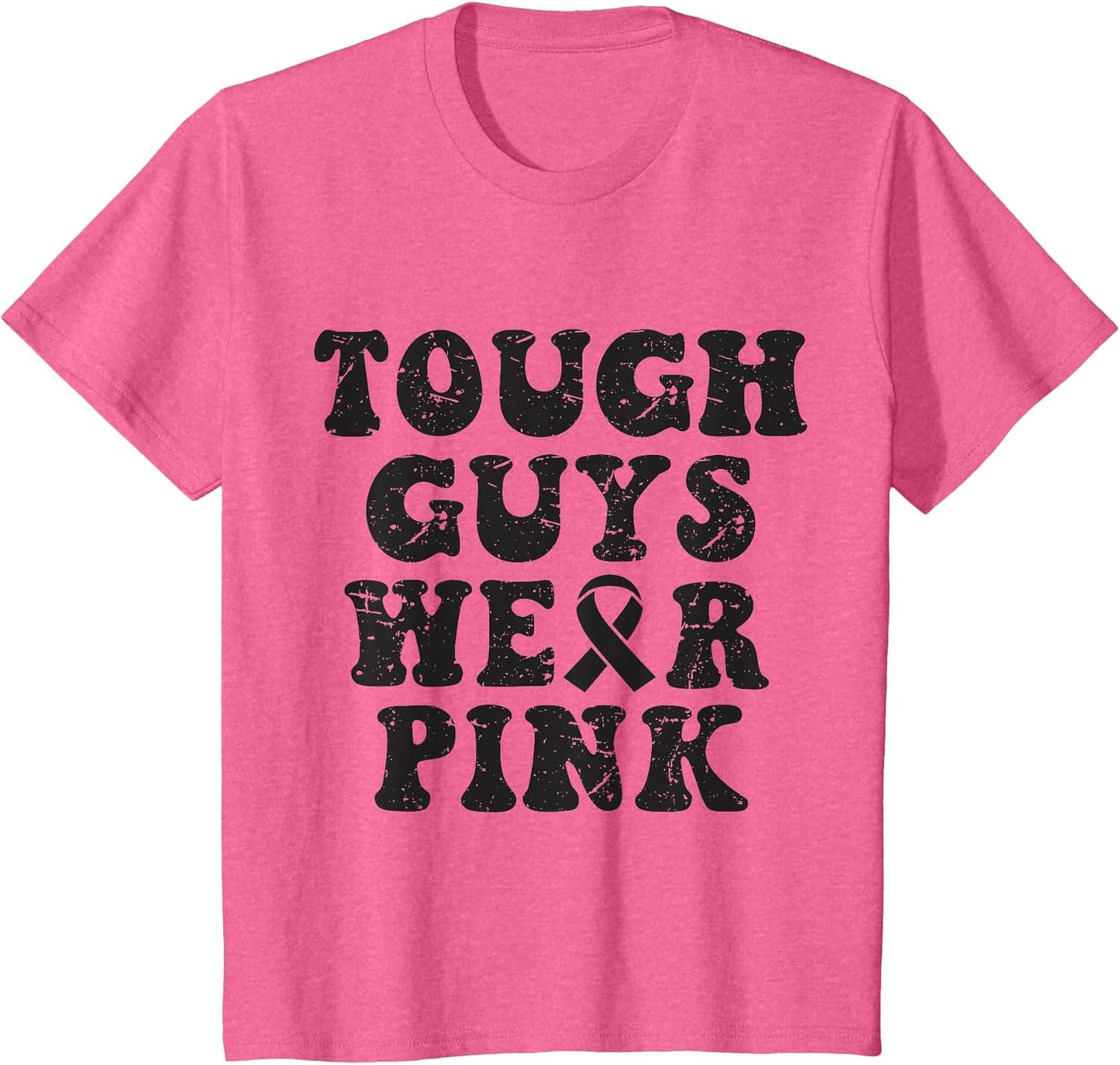 Tough Guys Wear Pink Funny Breast Cancer Awareness Men Kids