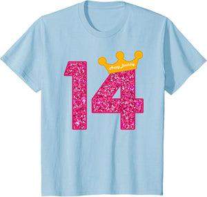 Happy Birthday Shirt, Girls 14th Party 14 Years Old Bday