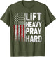 Lift Heavy Pray Hard Funny Gym Christian Lifting Men Women