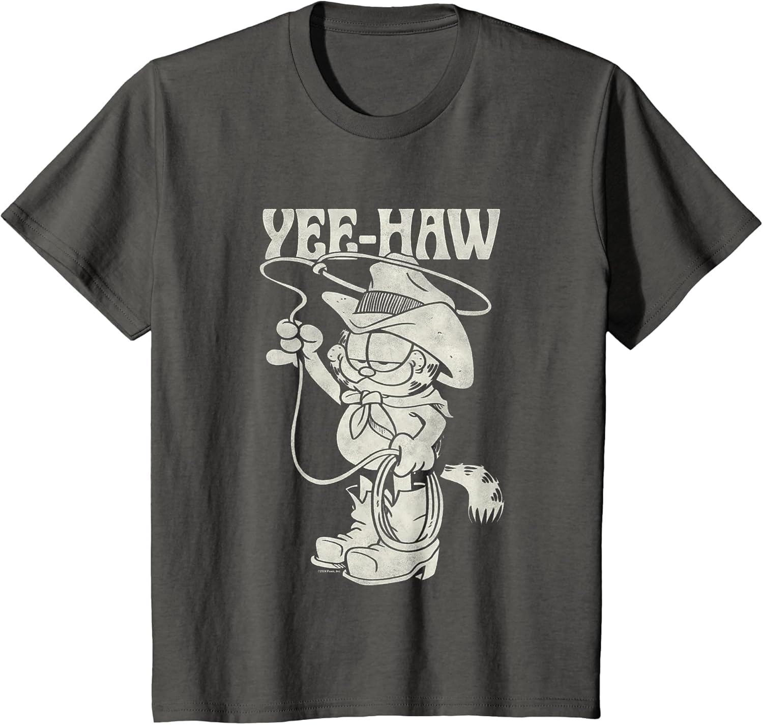 Garfield Cowboy Yee-Haw Vintage Retro Big Chest Portrait