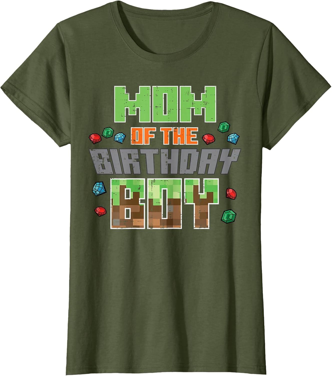 Mom of Birthday Boy Pixel Gaming Bday Party Women
