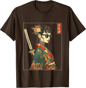 Japanese Gothic Samurai Art Woman with Katana Sword