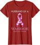 Husband of A Warrior Breast Cancer Awareness Pink Ribbon
