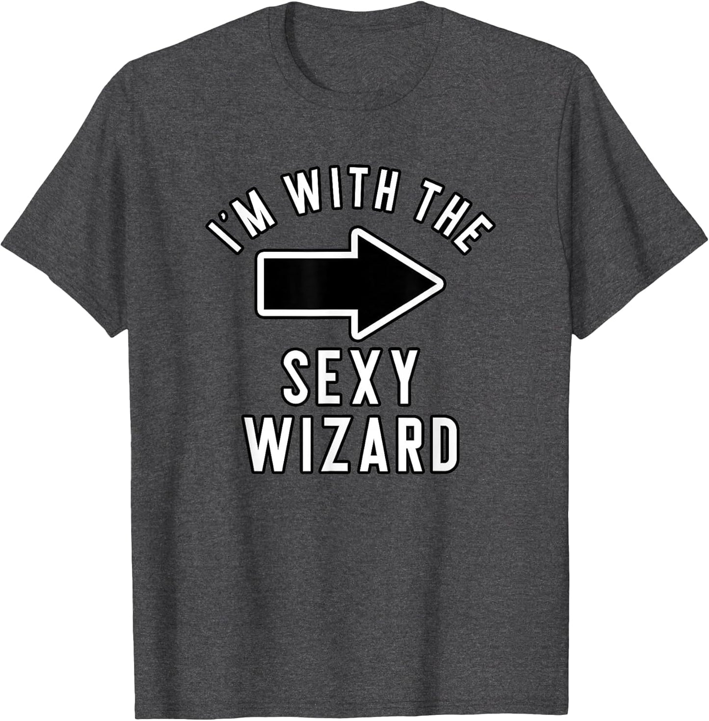 Couples Halloween Costume Shirts I'm with The Sexy Wizard